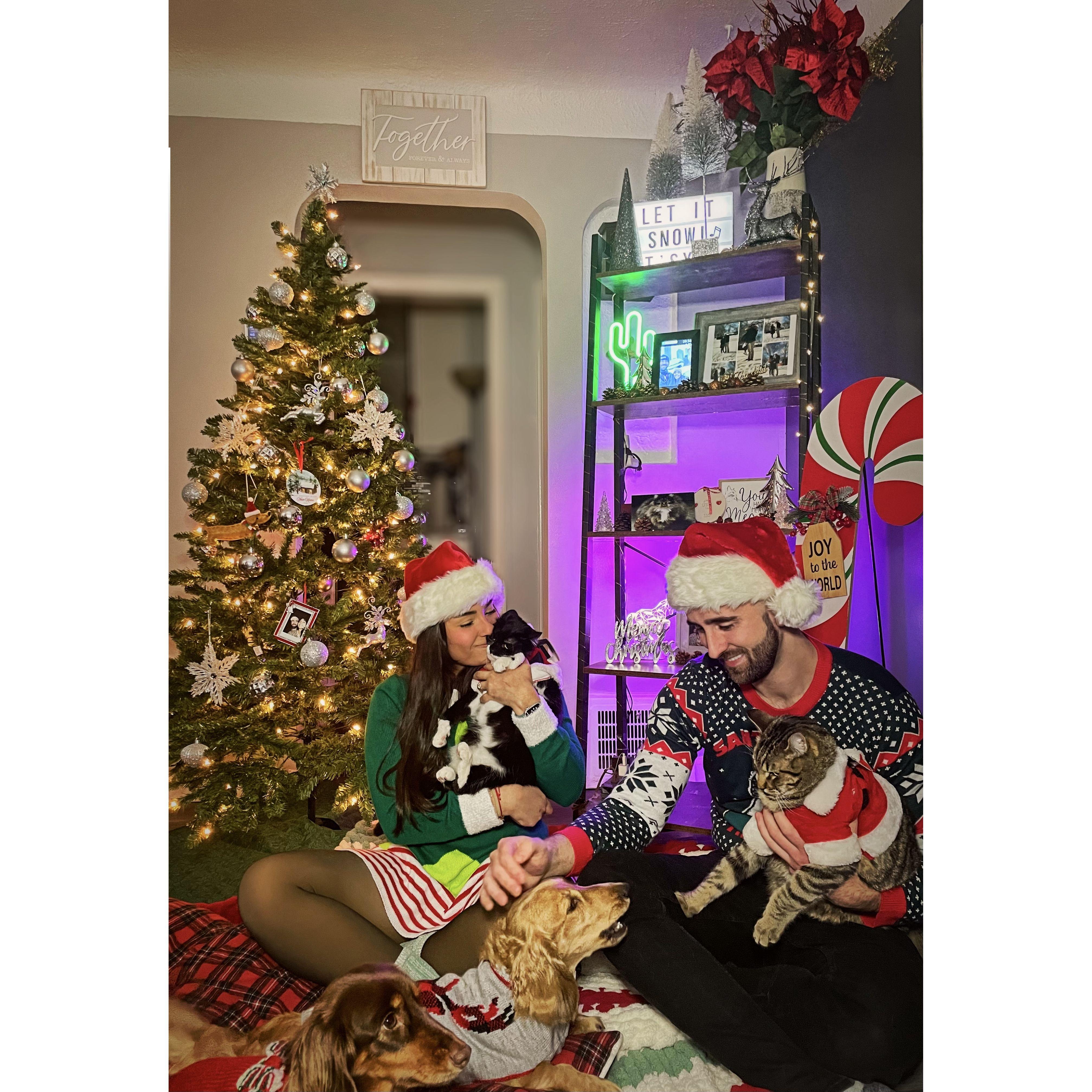 Our little family, it can get difficult to capture us all at the same time! 12/22/23