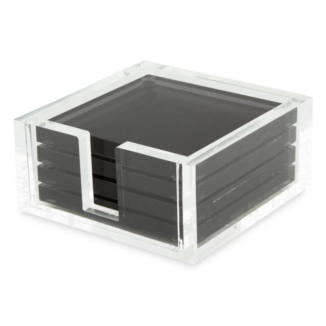 Acrylic 4-Piece Coaster Set