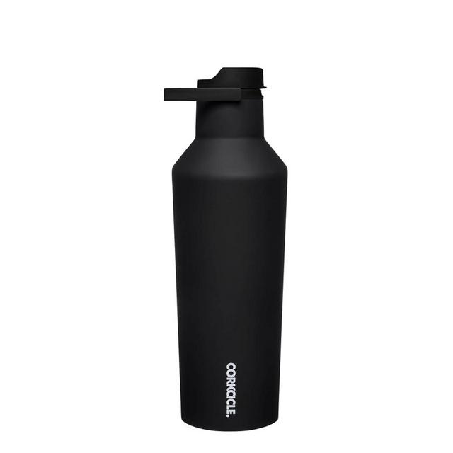 Corkcicle Sport Canteen Insulated Tumbler, Black, 32 oz – Reusable Water Bottle Keeps Beverages Cold for 25 Hours & Hot 12 Hours – Cupholder Friendly Tumbler with Screw-On Cap