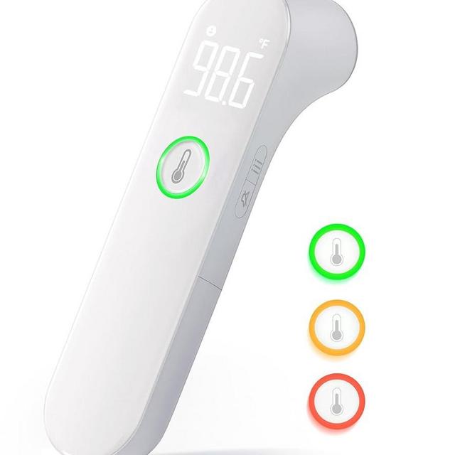 Viproud No-Touch Forehead Thermometer for Adults and Kids, Accurate Readings, Fever Alarm, Mute Mode, 35 Memories, Lifetime Support- Take Quick Temperatures Easily, Basal Thermometer for Family