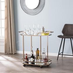 SEI Furniture Ari Art Deco Bar Cart