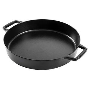Artisanal Kitchen Supply™ Pre-Seasoned Cast Iron 14-Inch Everyday Pan in Black
