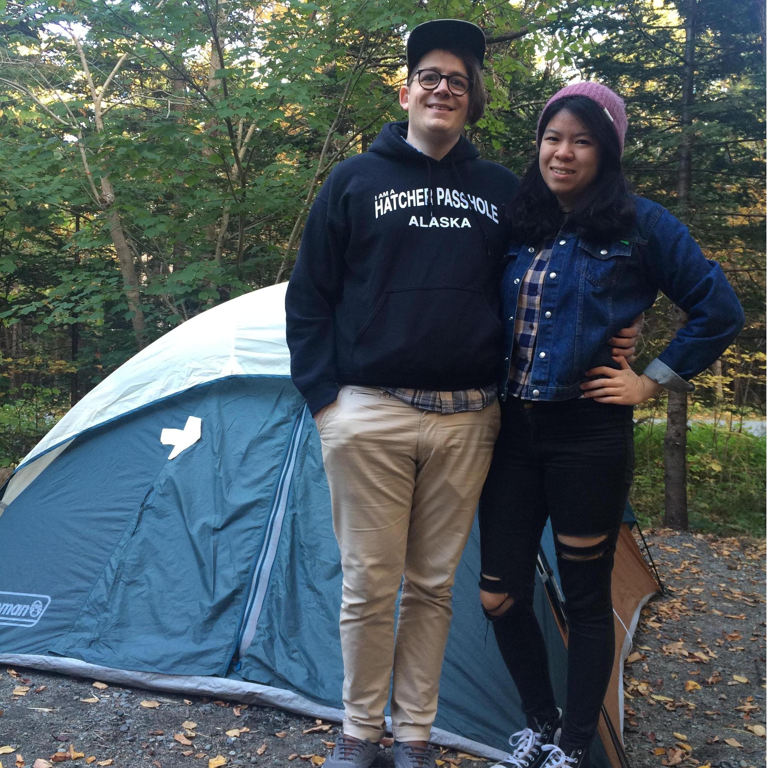 Camping at our favorite spot in Acadia Nation Park in Maine (October, 2017)
