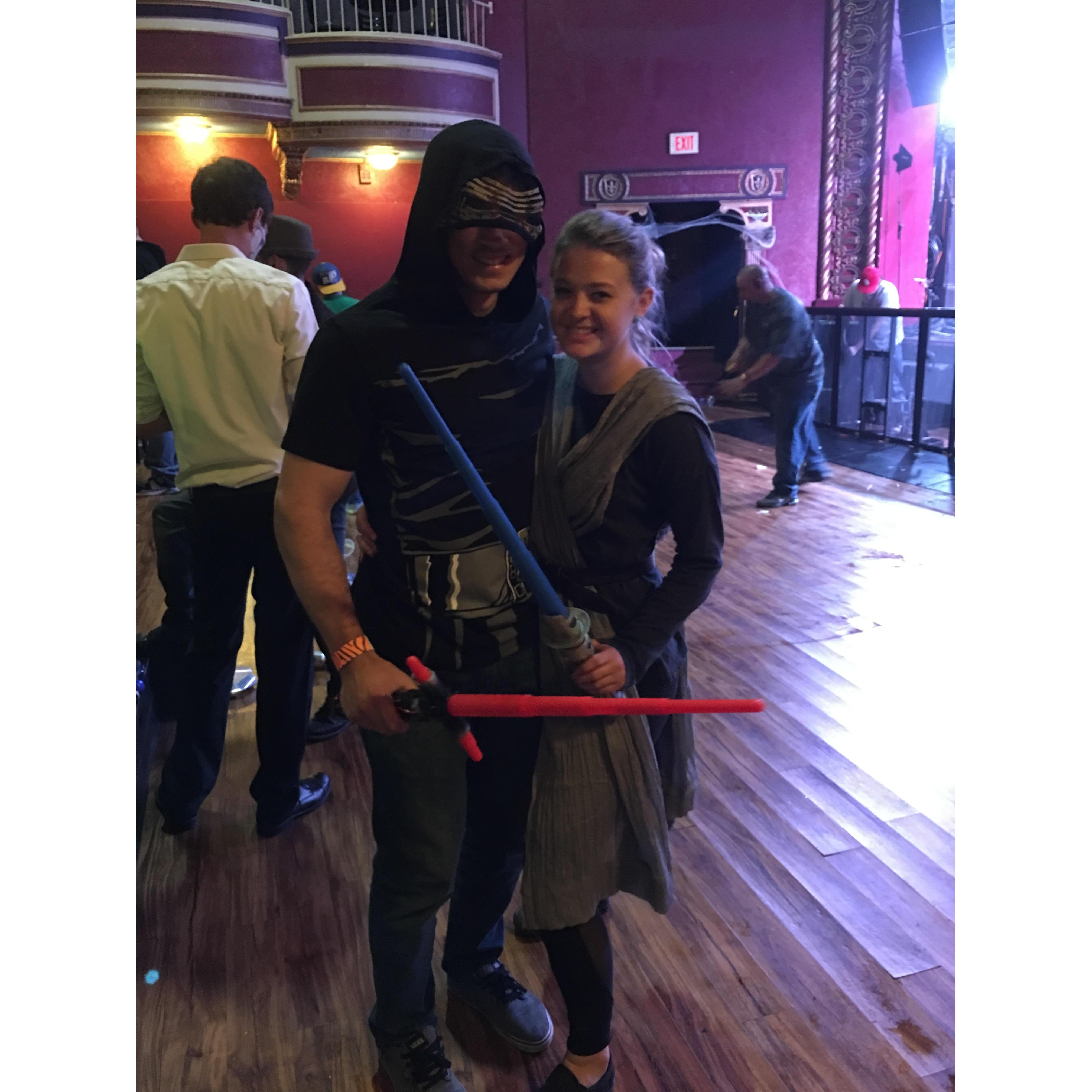 Halloween as Rey and Kylo