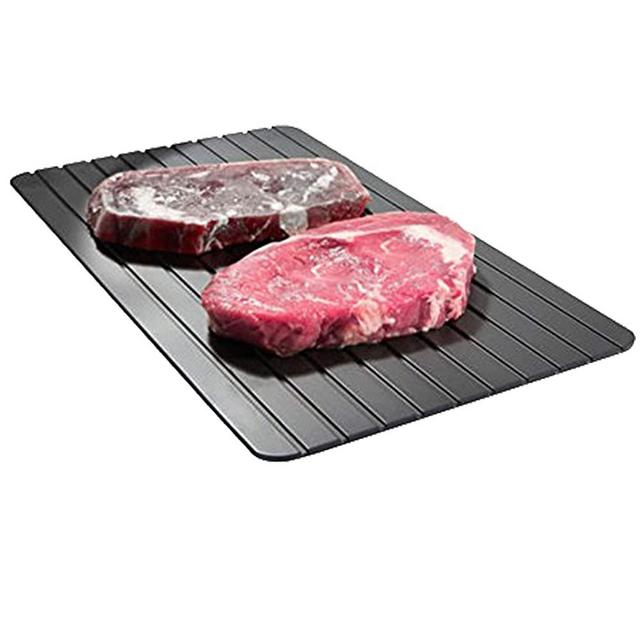 Miracle Thaw Defrost Tray,Easy Thaw Tray Defrost Food Quickly and Safely,No Power,No Chemistry (11.6x8.2 inch)