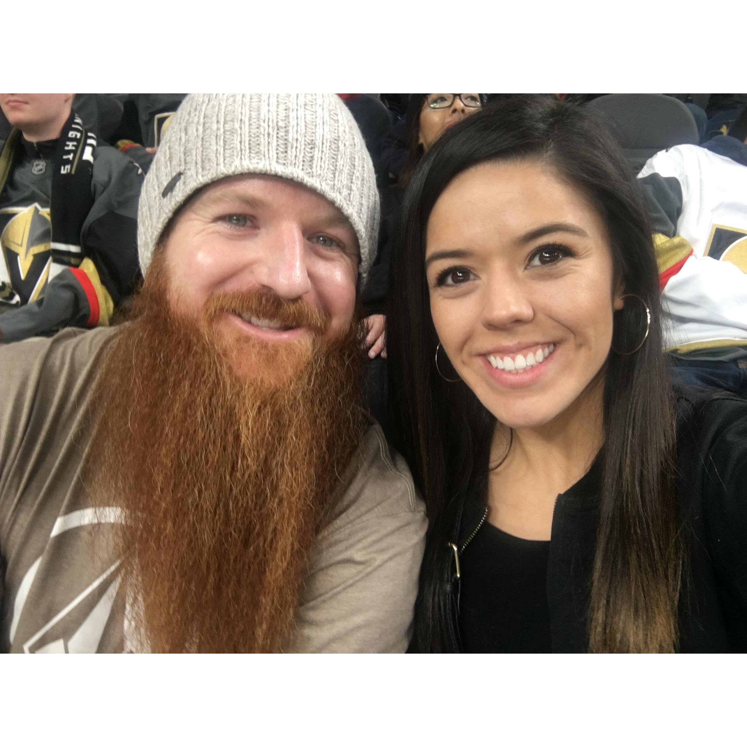 Our first hockey game