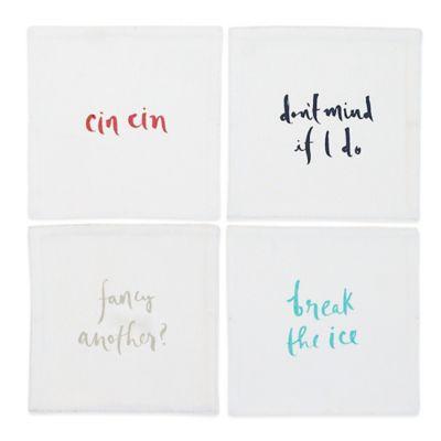 kate spade new york Small Talk Cocktail Napkins (Set of 4)
