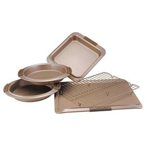 Anolon Advanced Bronze Nonstick Bakeware 5-Piece Set with Silicon Grips