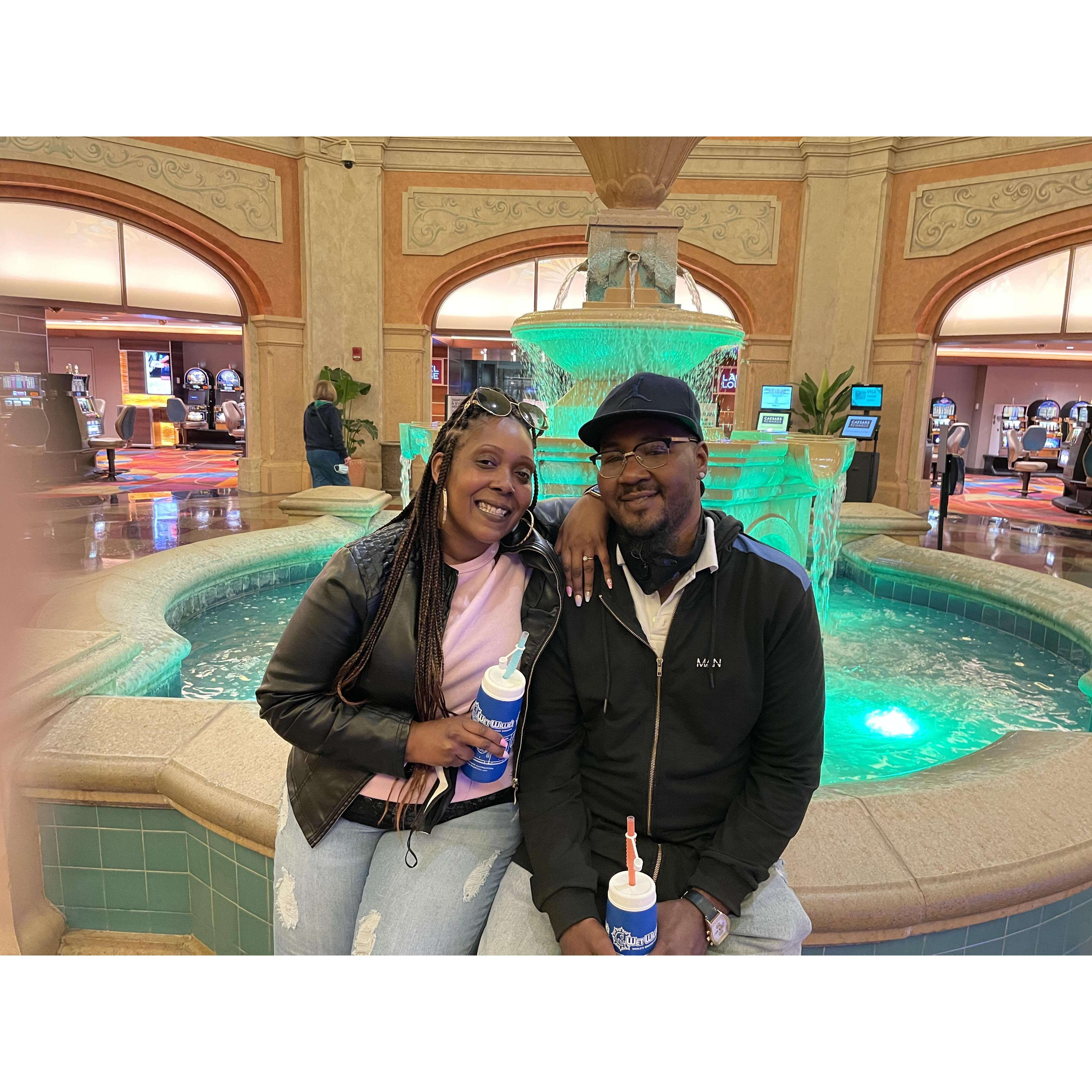We got engaged on the boardwalk in Atlantic City