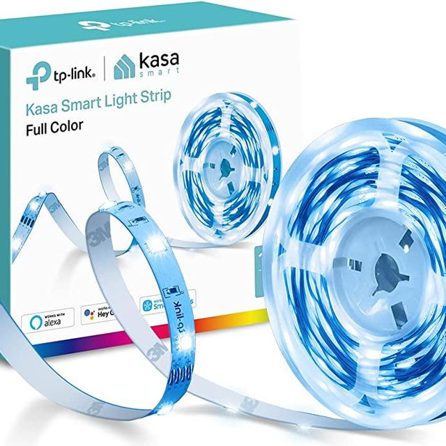 Kasa Smart LED Light Strip, 16.4ft WiFi LED Strip Works with Alexa, Google Home, SmartThings, High Brightness with 16 Million Colors, RGB, Grouping, Adjustable Length, Up to 25,000 Hours (KL400L5)