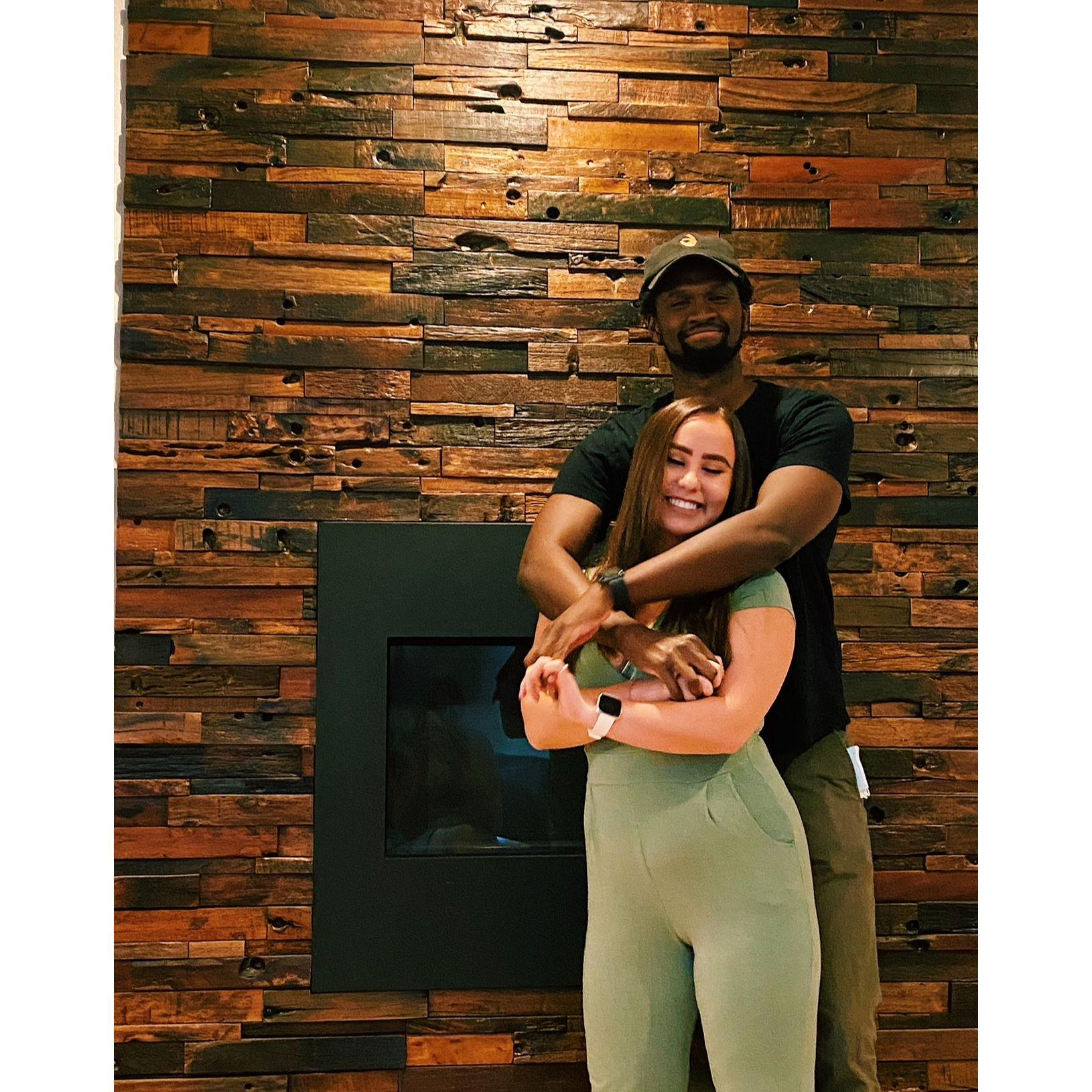 Finally together having fun in Denver - our home.