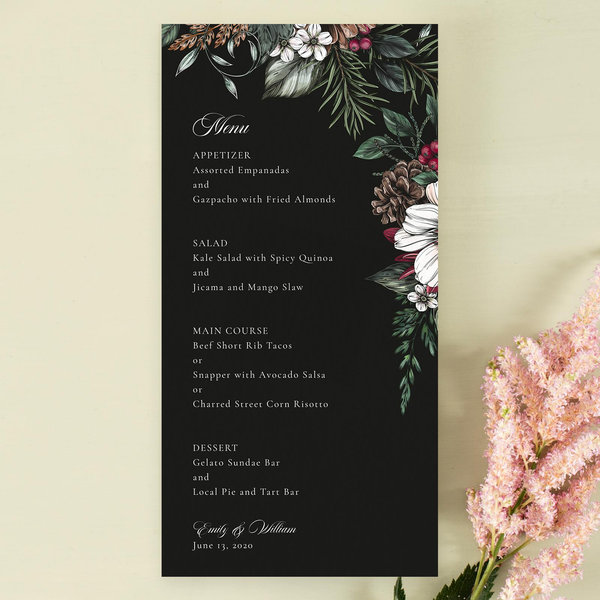 Zola Wedding Menus - Poconos