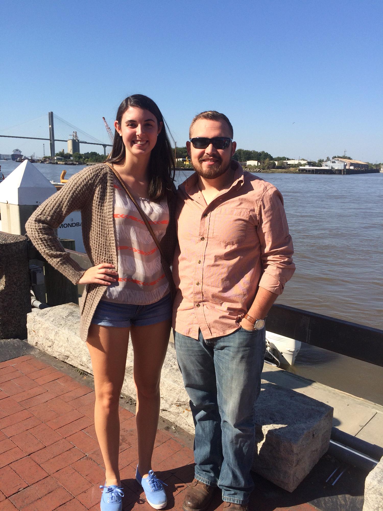 One of our first dates. Trent's friend Ryan flew us and my roommate, Marie, to Savannah for the day! 10.16.15