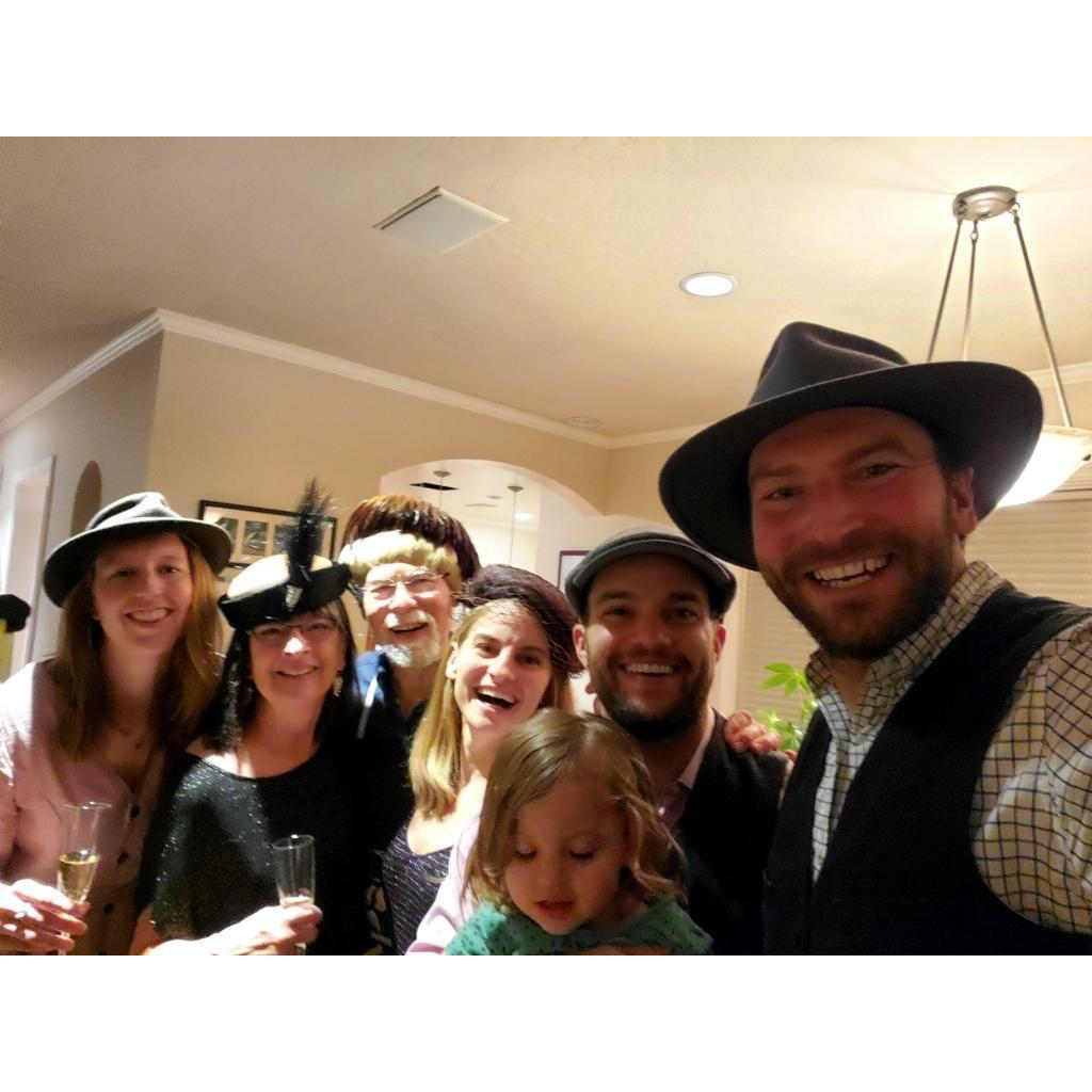 Celebrating Kelsey's birthday with stylish hats