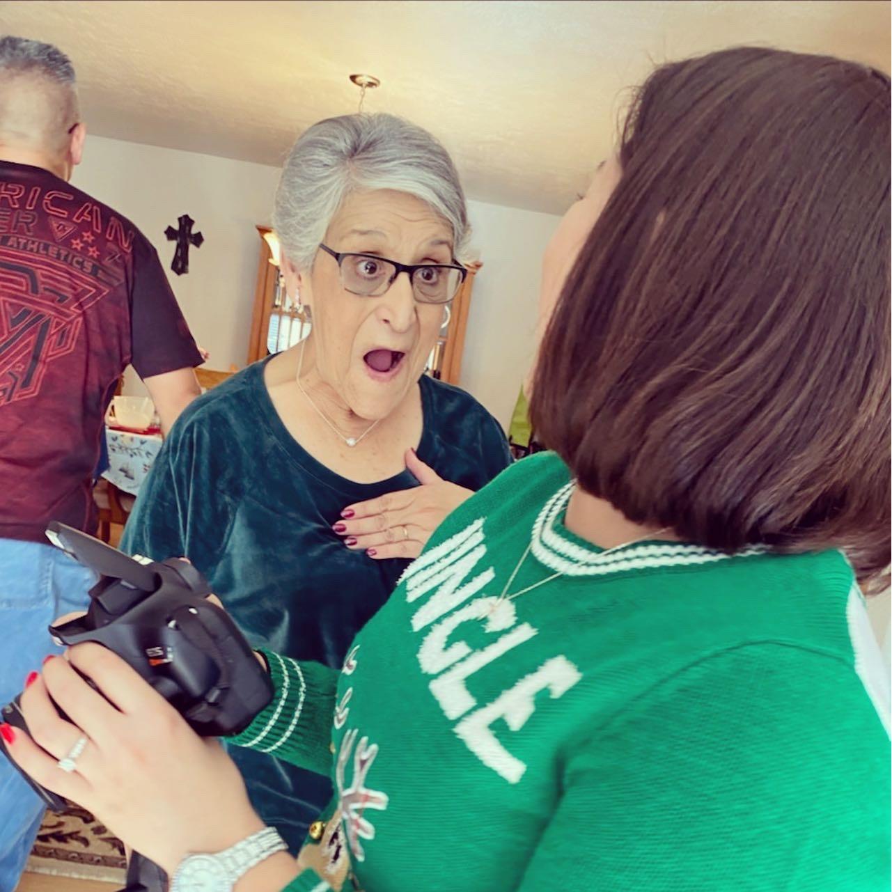 Grandma Pat’s reaction to the Engagement