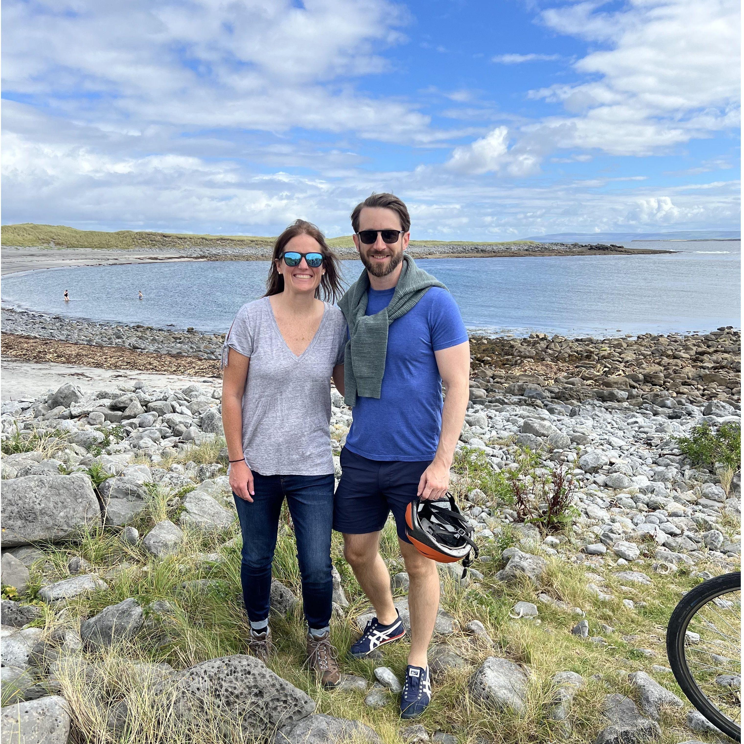 Riding bikes on the Aran Islands in Ireland--absolutely beautiful!