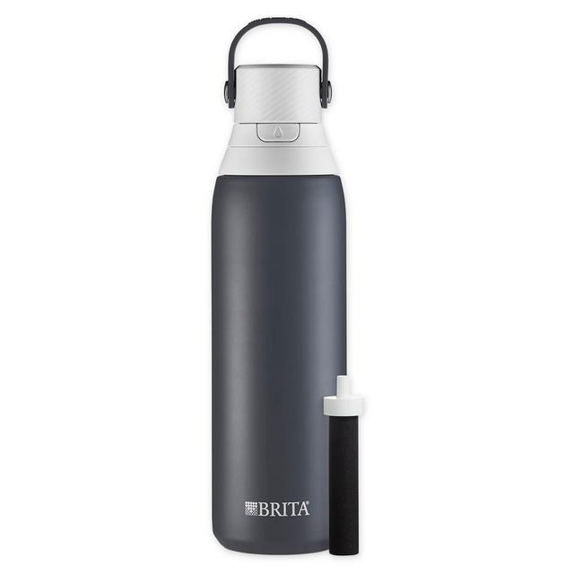 Brita® 20 oz. Filtering Stainless Steel Water Bottle in Carbon