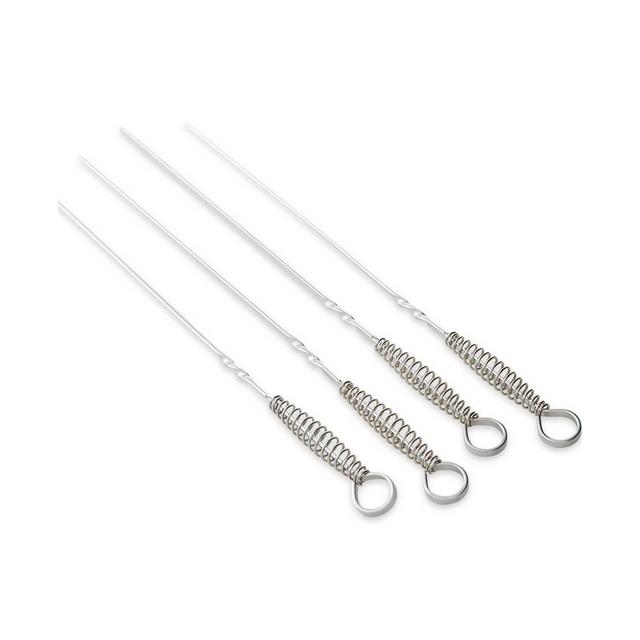 RSVP International Endurance Stainless Steel 4 Piece 14" Spring Skewer Set