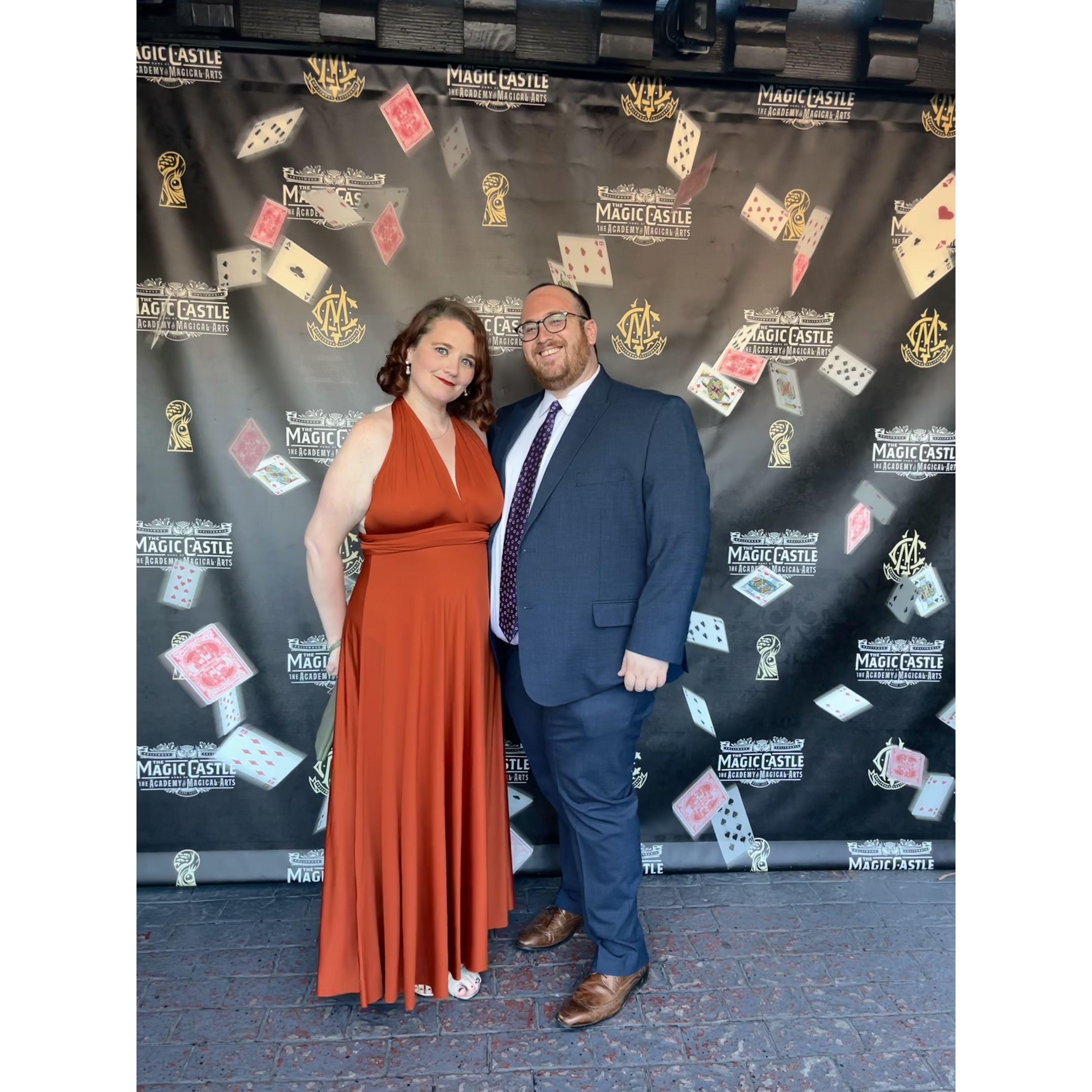 One of our first official dates at The Magic Castle.