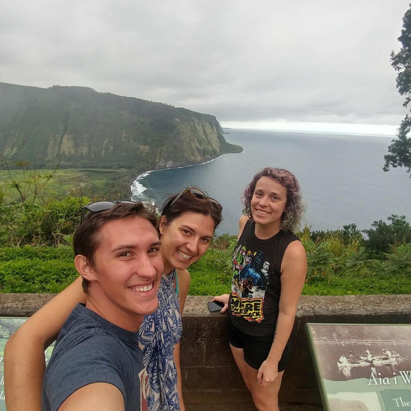 Trip to Big Island with Deena, first time these two future siblings-in-law met!