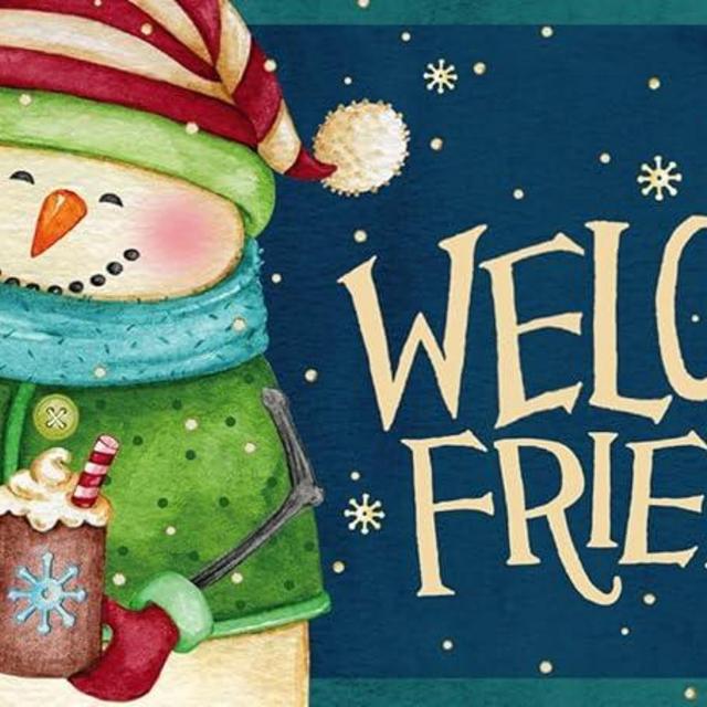 Evergreen Sassafras Snow Country Interchangeable Entrance Doormat | Indoor and Outdoor | 22-inches x 10-inches | Non-Slip Backing | All-Season | Low Profile | Home Décor