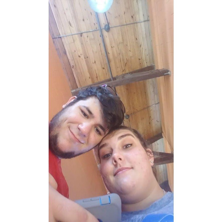 Busch Gardens Date, in line for SheiKra, Christa's Birthday 2017