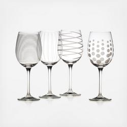 Mikasa Clear Cheers Martini Glasses, Set Of 4 - Macy's