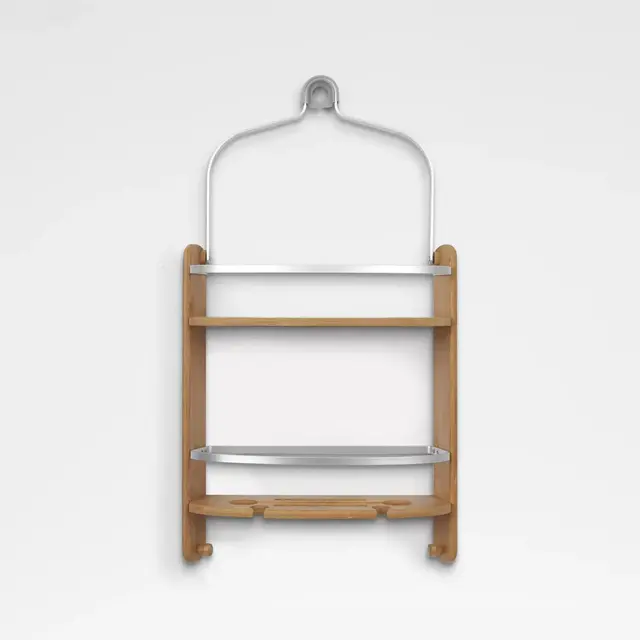 Umbra Barrel Wood Shower Caddy