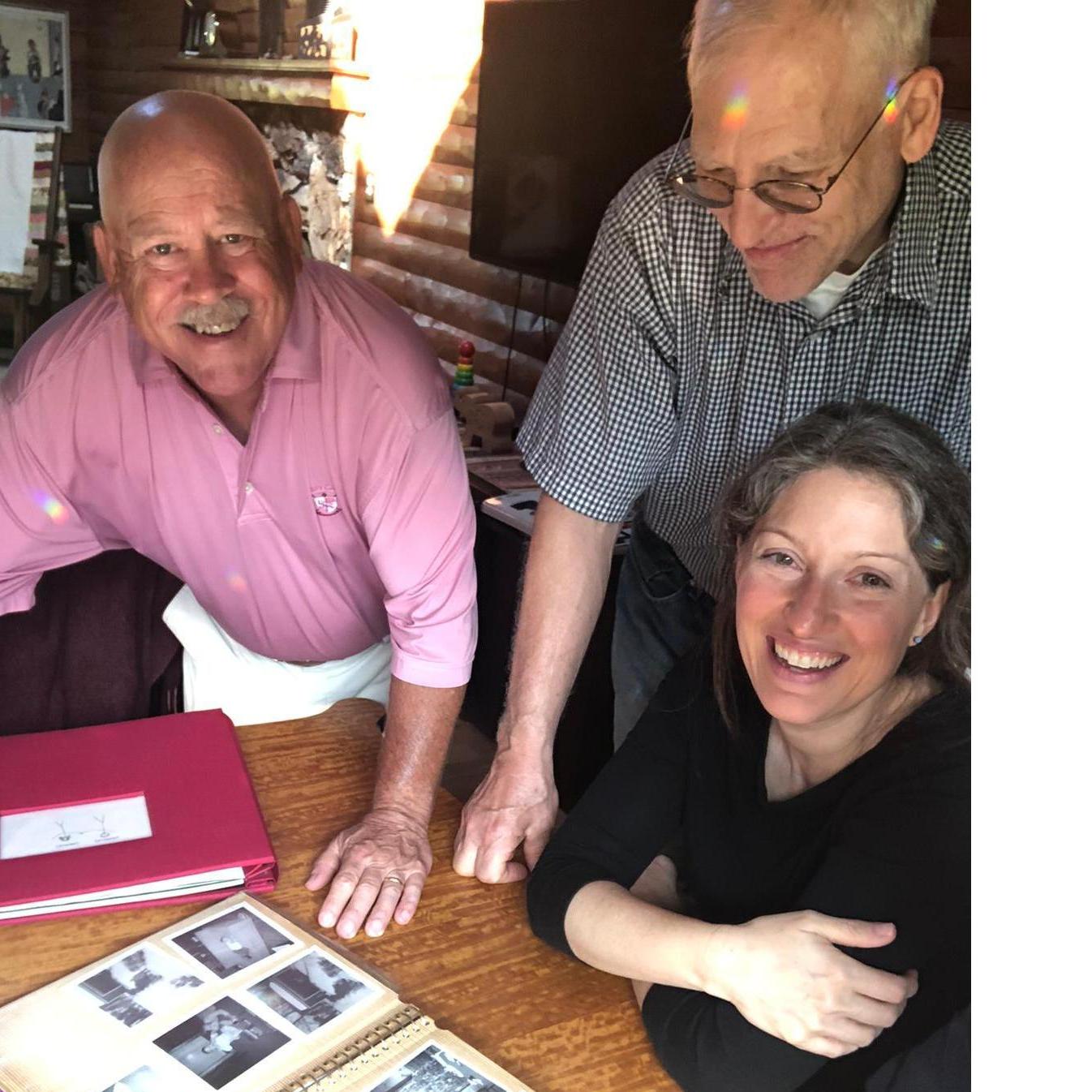Dad brought out the old family photo albums for the Chelsea party guests.