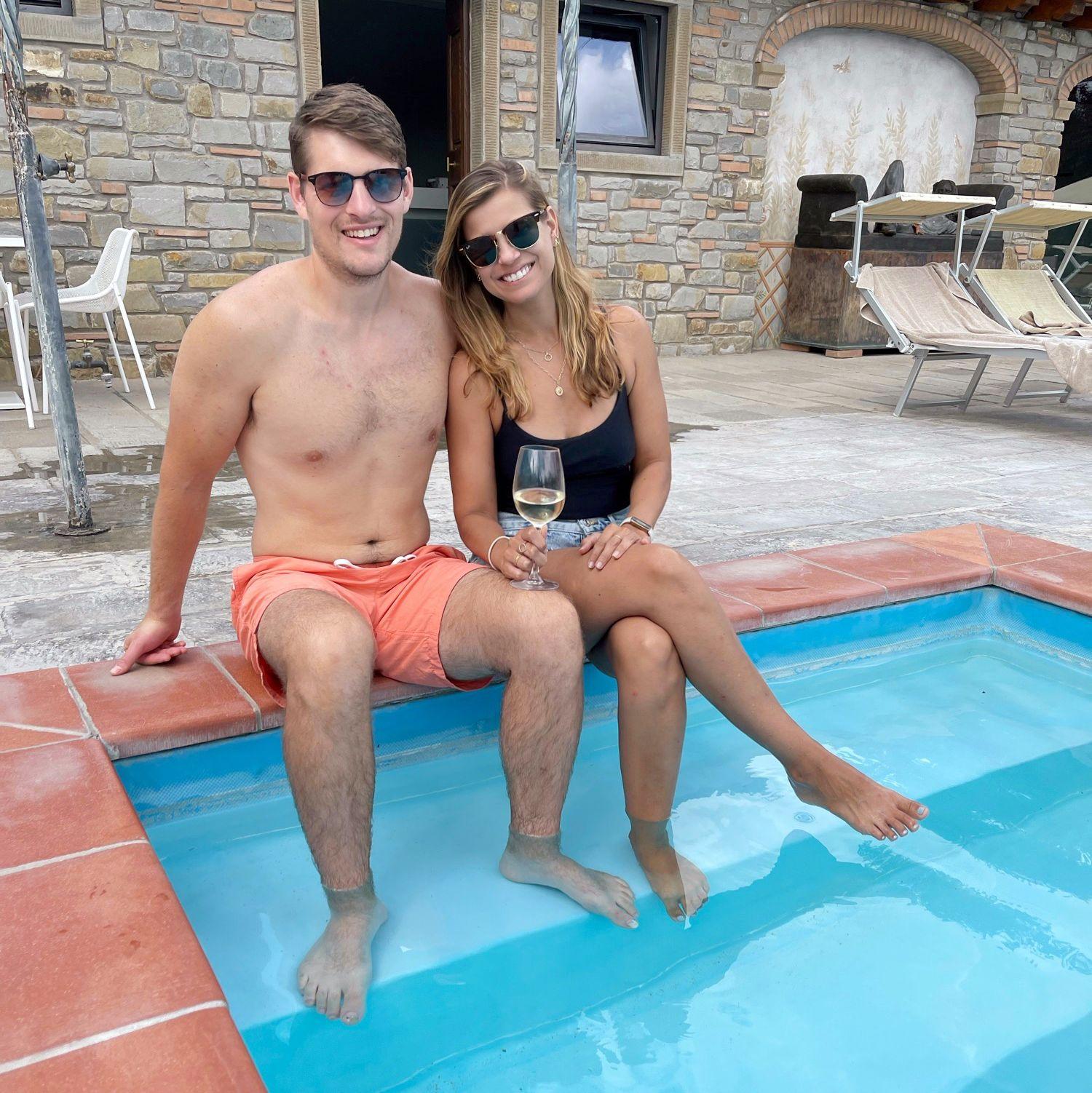 Poolside in Tuscany