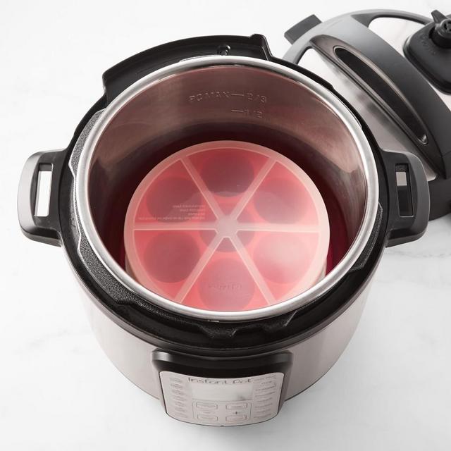 Instant Pot Silicone Egg Bites with Red Lid