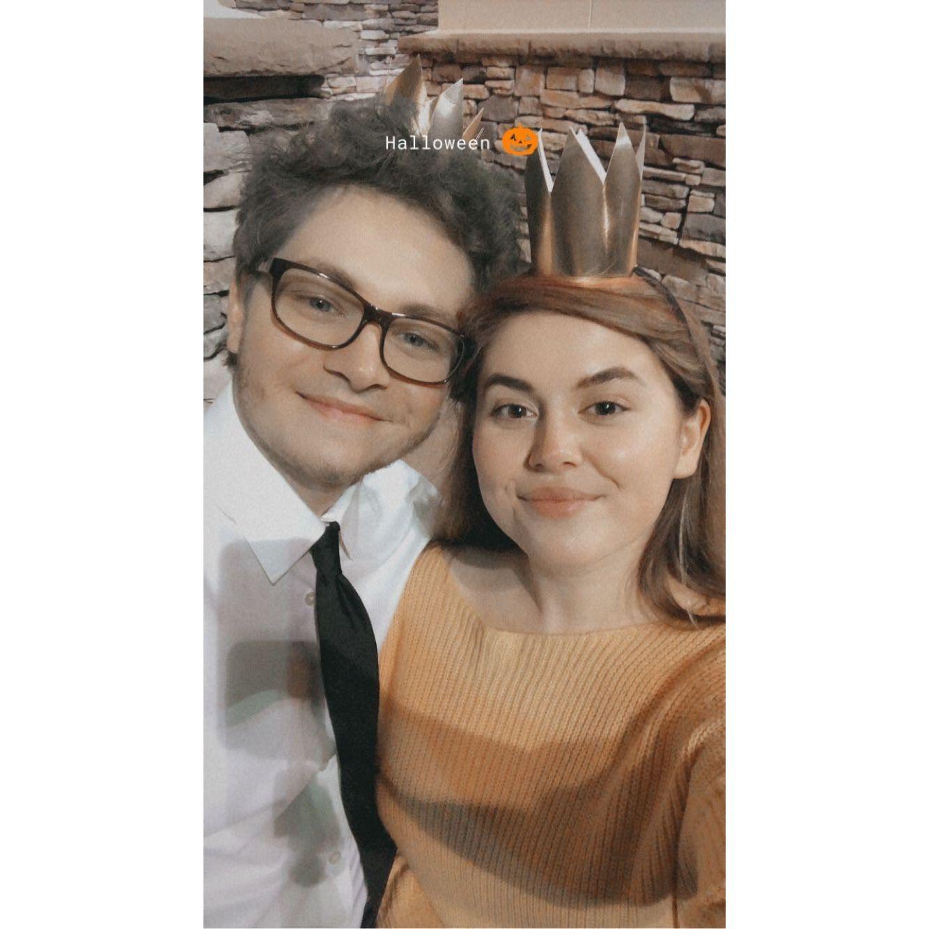 Here we are dressed as Cosmo and Wanda from the Fairy Odd Parents!