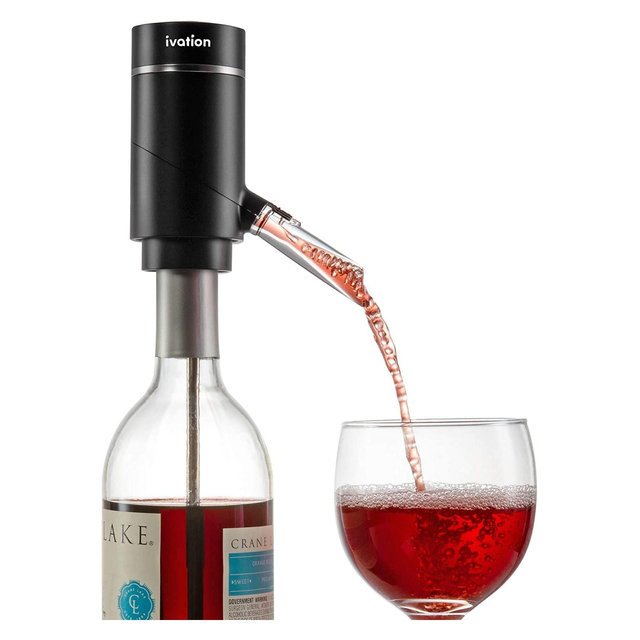 Ivation Wine Aerator Pourer Spout, Electric Wine Dispenser Machine