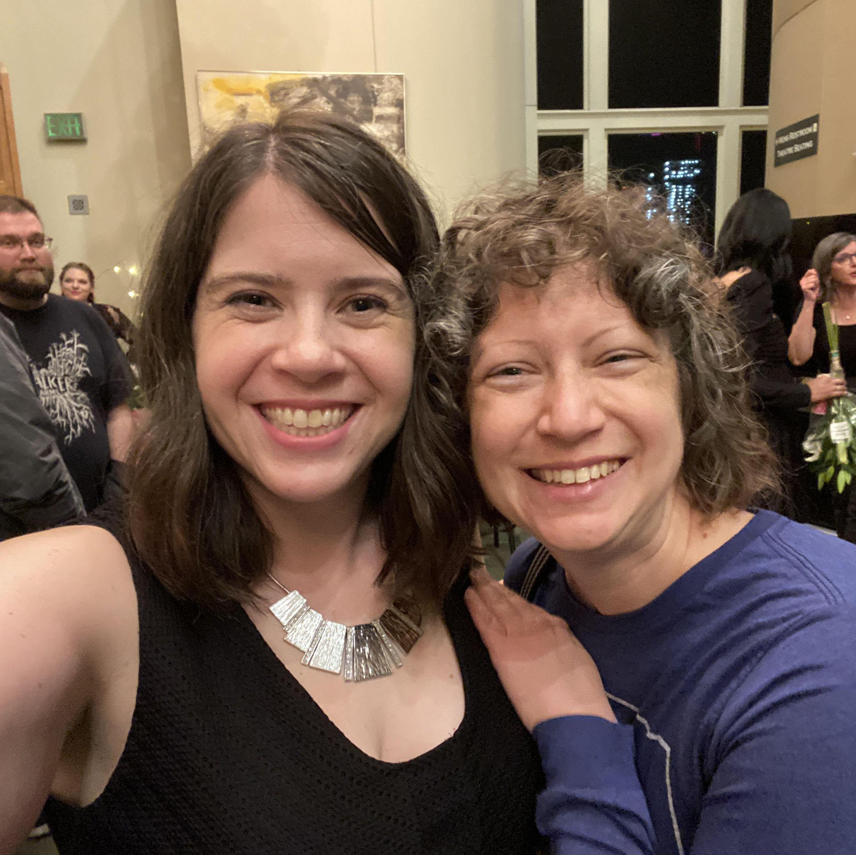 After one of Allie's choir concerts with the Seattle Ladies Choir