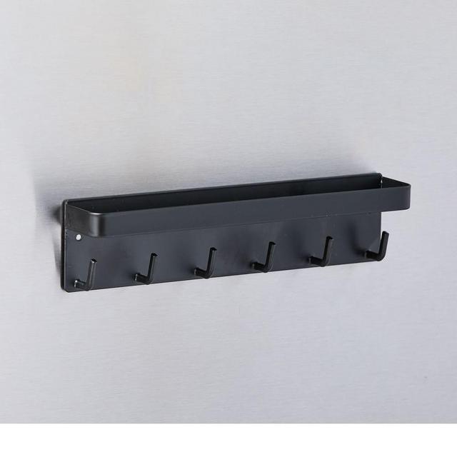 Magnet Key Hook Tray, Black