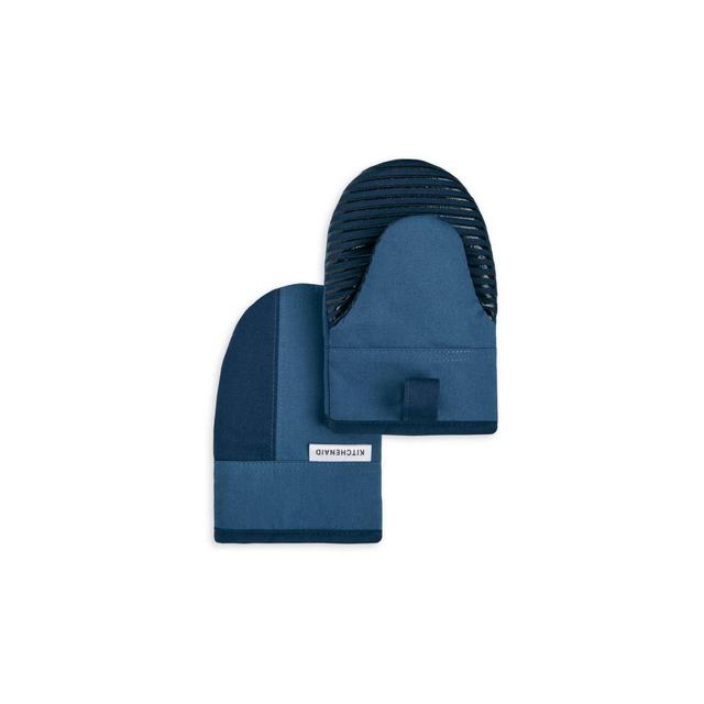 KitchenAid 2pk Cotton Beacon Mini Oven Mitts Blue