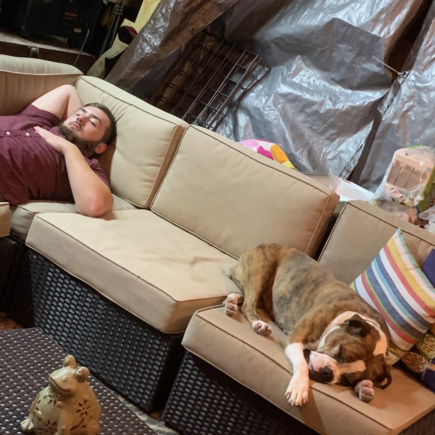 Anthony and Roxie enjoying a nap!