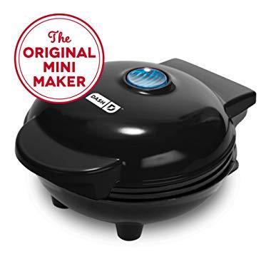 Dash Mini Maker: The Mini Waffle Maker Machine for Individual Waffles, Paninis, Hash browns, & other on the go Breakfast, Lunch, or Snacks - Black