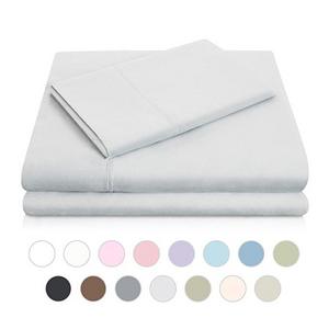 MALOUF Double Brushed Microfiber Super Soft Luxury Bed Sheet Set - Wrinkle Resistant - Queen Size - Ash