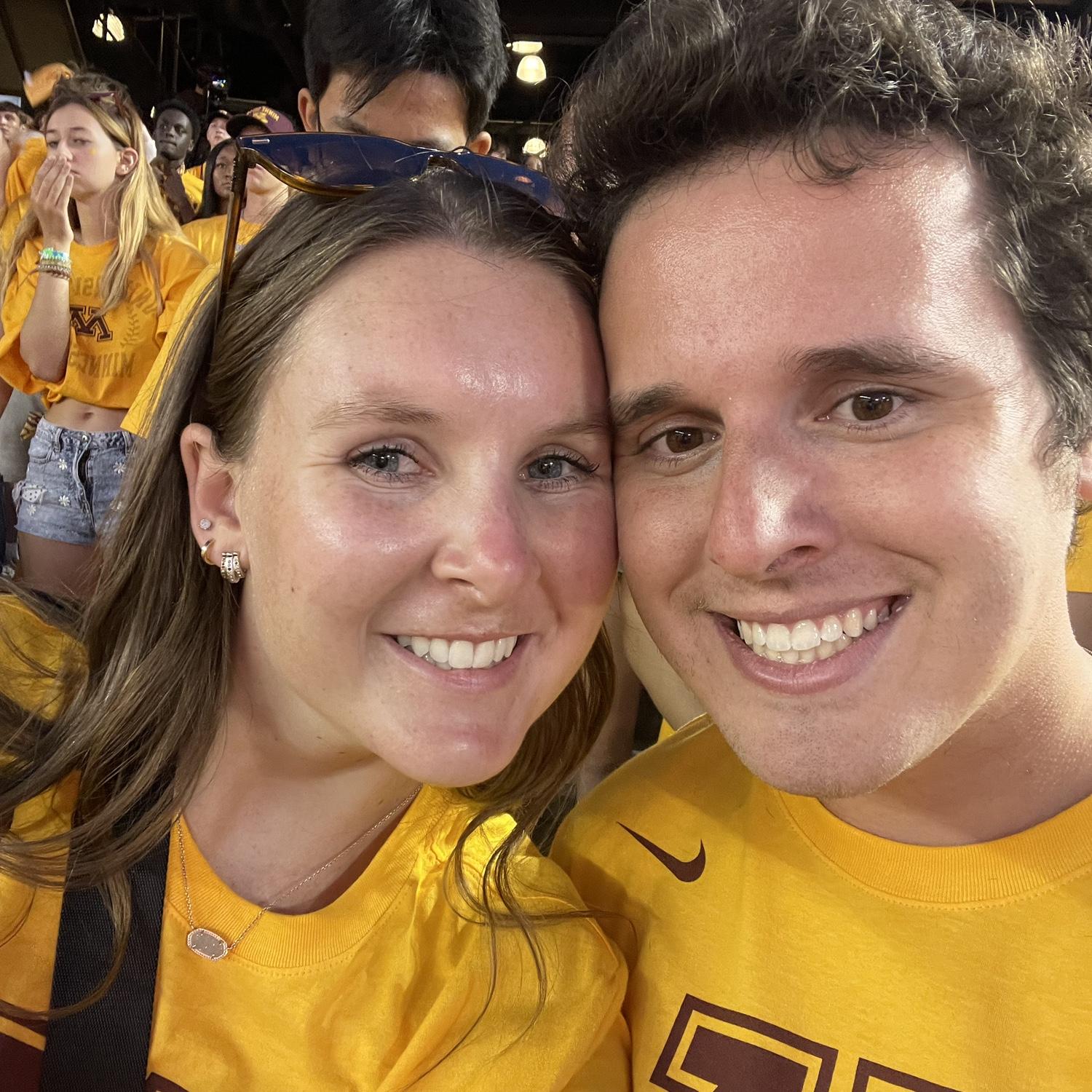 Our first Minnesota Gopher football game when Ryan was attending as a grad student