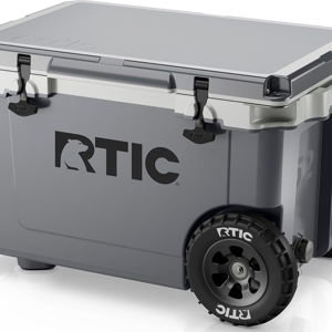 RTIC 52 Quart Ultra-Light Wheeled Hard Cooler - Dark Grey & Cool Grey
