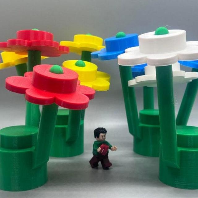 Life Size Lego Flowers