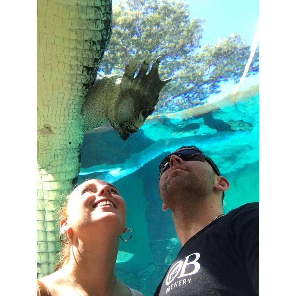 His feet were bigger than our faces... Andrew wanted to tickle his belly