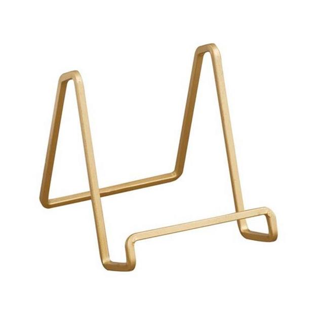 TRIPAR 50226 6.5 Inch Gold Color Metal Square Wire Stand