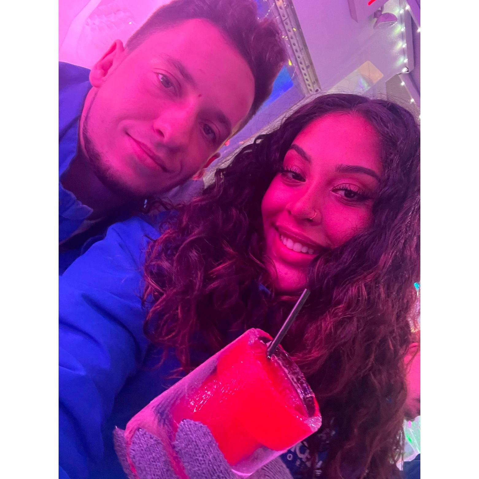 2023... Jazmine's 22nd birthday at the Ice Bar!