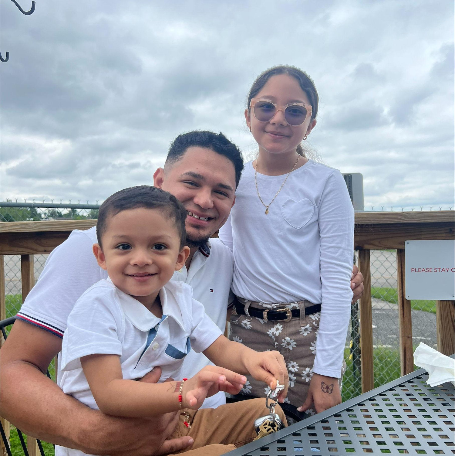 Our First photo with the kids