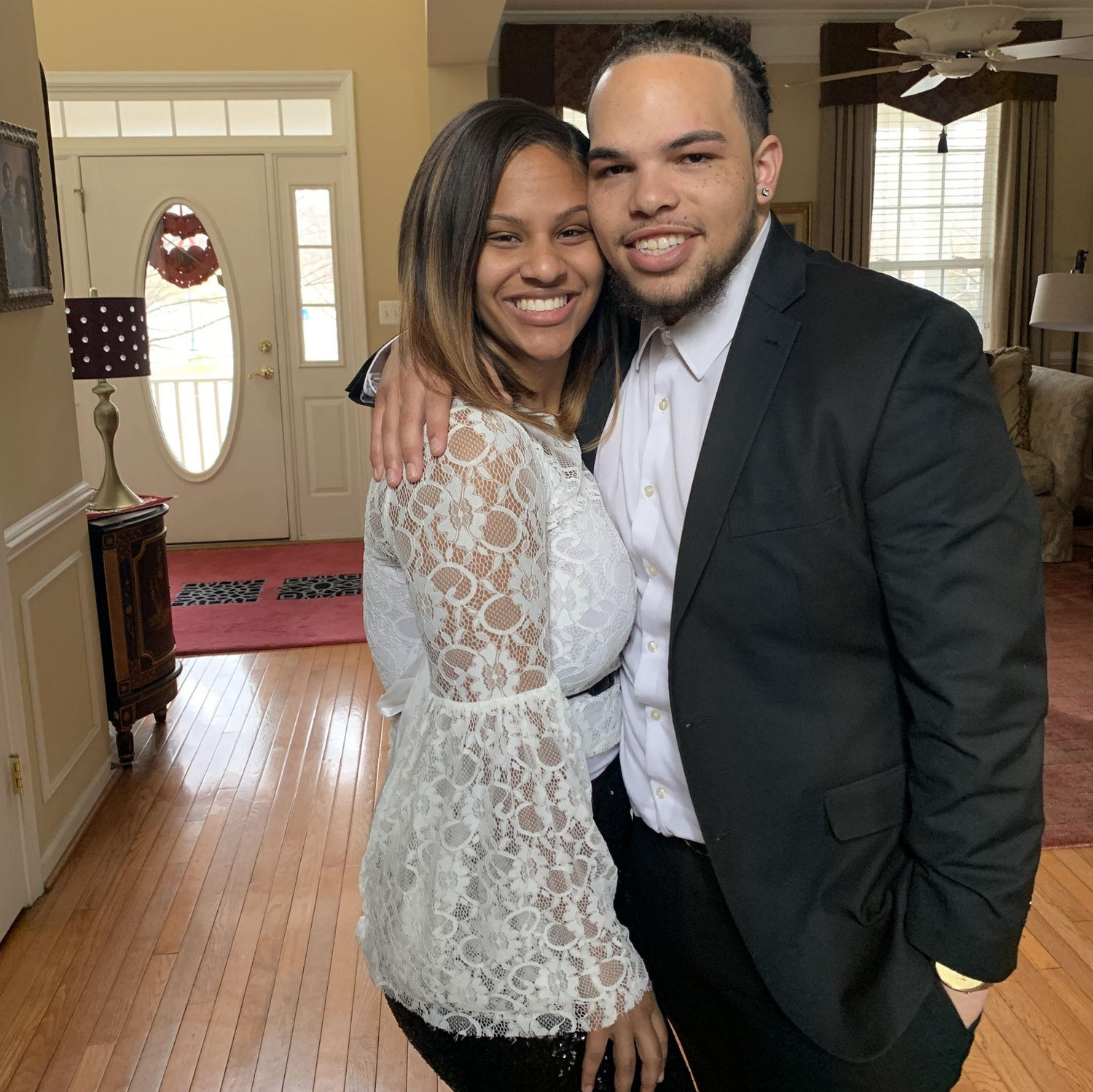 We took these pictures after Trey's first time coming to Gaby’s home church, CCC.