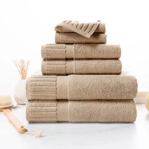 Costco Light Brown Turkish Towels Optimum 6-piece Towel Set