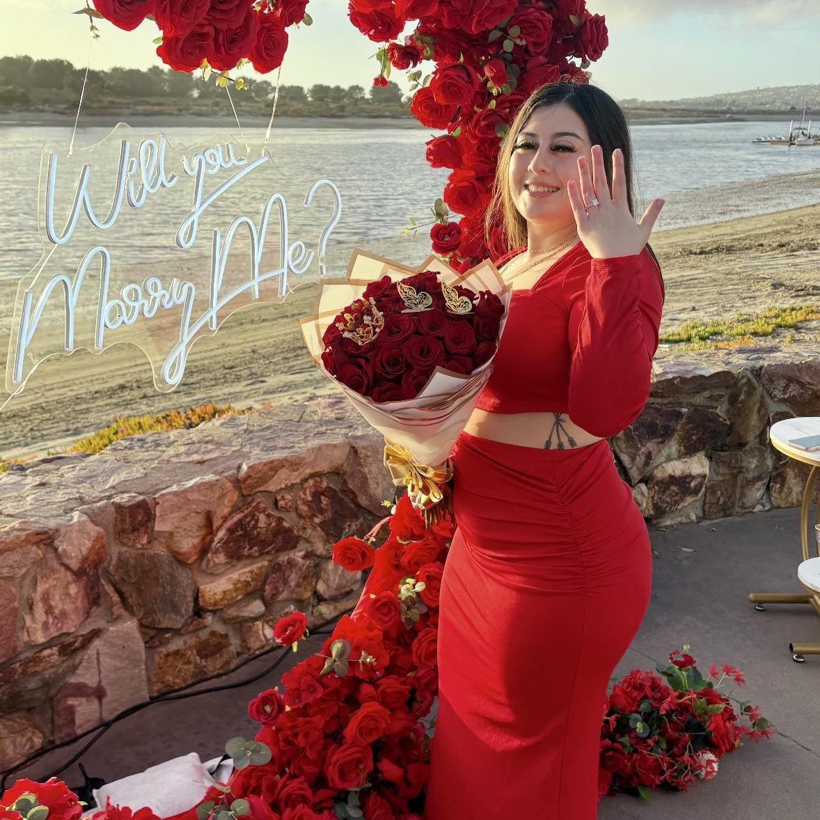 The day she said yes.  (February 2025)