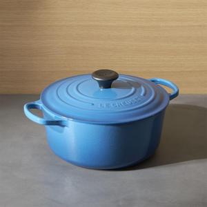 Le Creuset ® Signature 5.5-Qt. Round Marseille Blue Dutch Oven with Lid